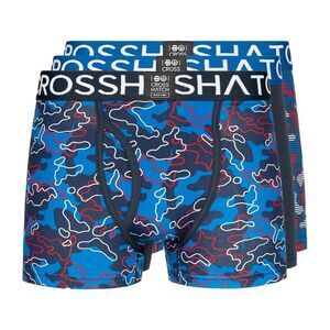 Crosshatch Mens Linamo Open Fly Boxer Shorts / Blue
